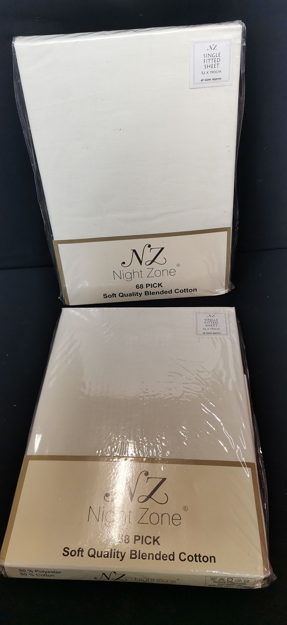 Lot 462: Multiple NZ Night Zone Cream Single Fitted Sheets