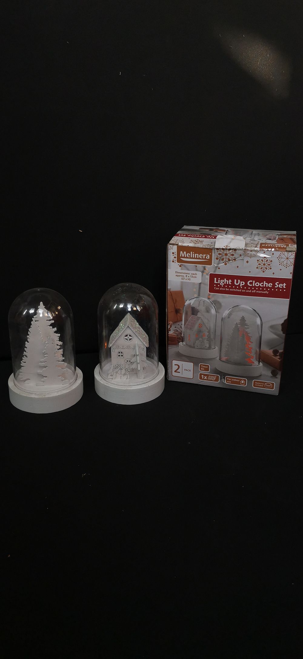 Lot 487: A Collection of Melinera Light Up Cloche Ornaments