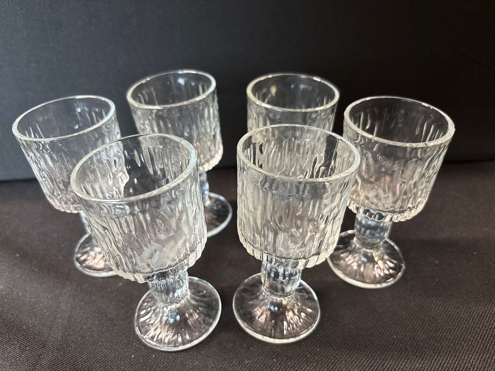 Lot 157: Attributed to Ravehead, Mould-Blown, Set of Six Port Glasses