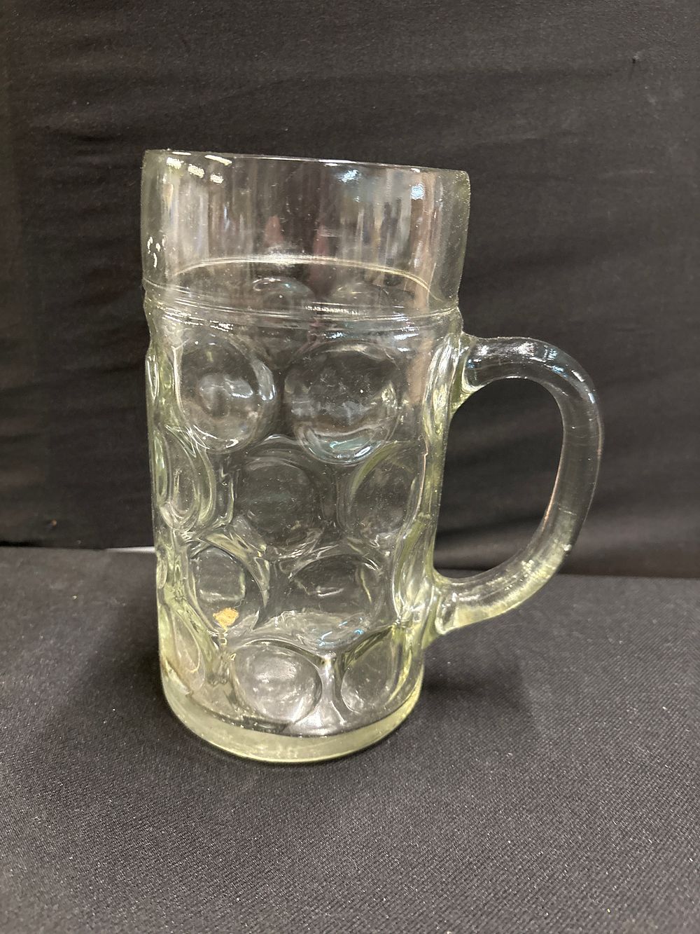 Lot 185: Unbranded Dimpled Beer Stein, 0.5 Litre Oktoberfest Style, Vintage