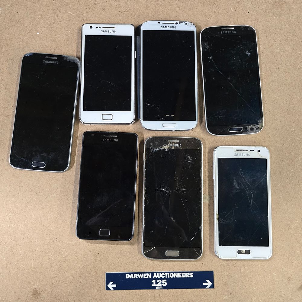 Lot 234: A Selection of Samsung Galaxy Smartphones, Various Models, Colours and Storage Capacities