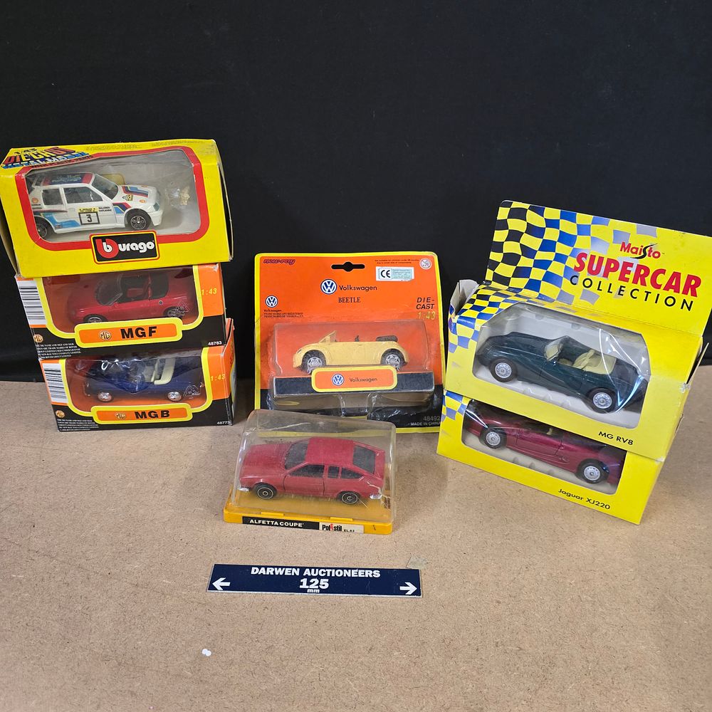 Lot 235: A Collection of Die-Cast Model Cars by Maisto, Bburago, New-Ray and Polistil, Late 20th Century