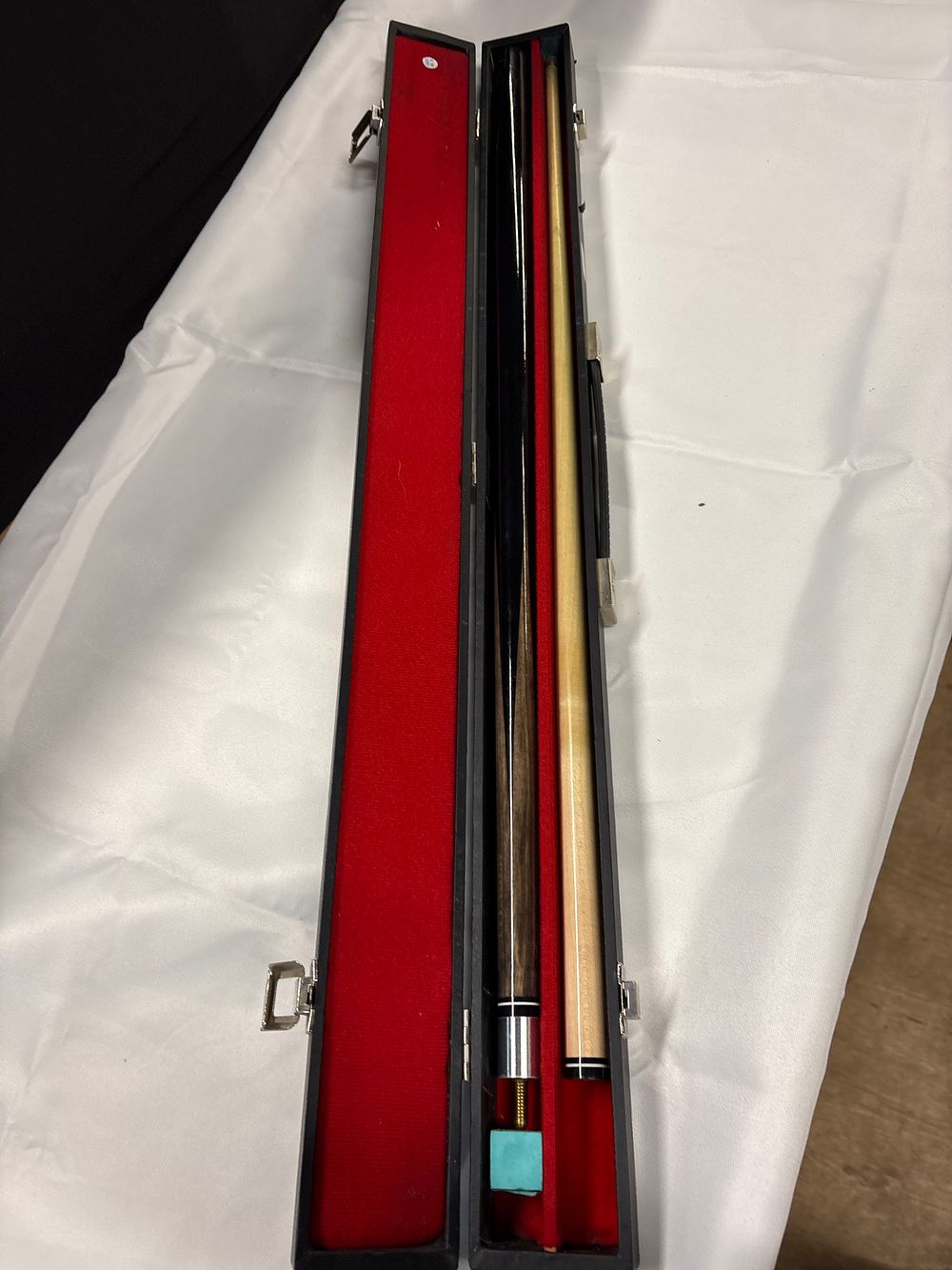 Lot 258: Orbit Avenger Two-Piece Wooden Snooker Cue with Hard Carrying Case