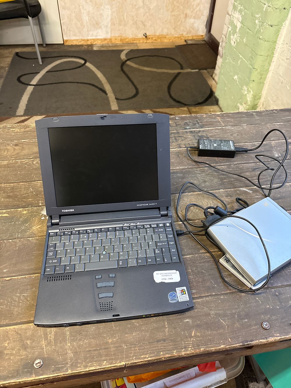 Lot 262: Toshiba Portégé 3410CT Laptop, Intel Celeron, Untested