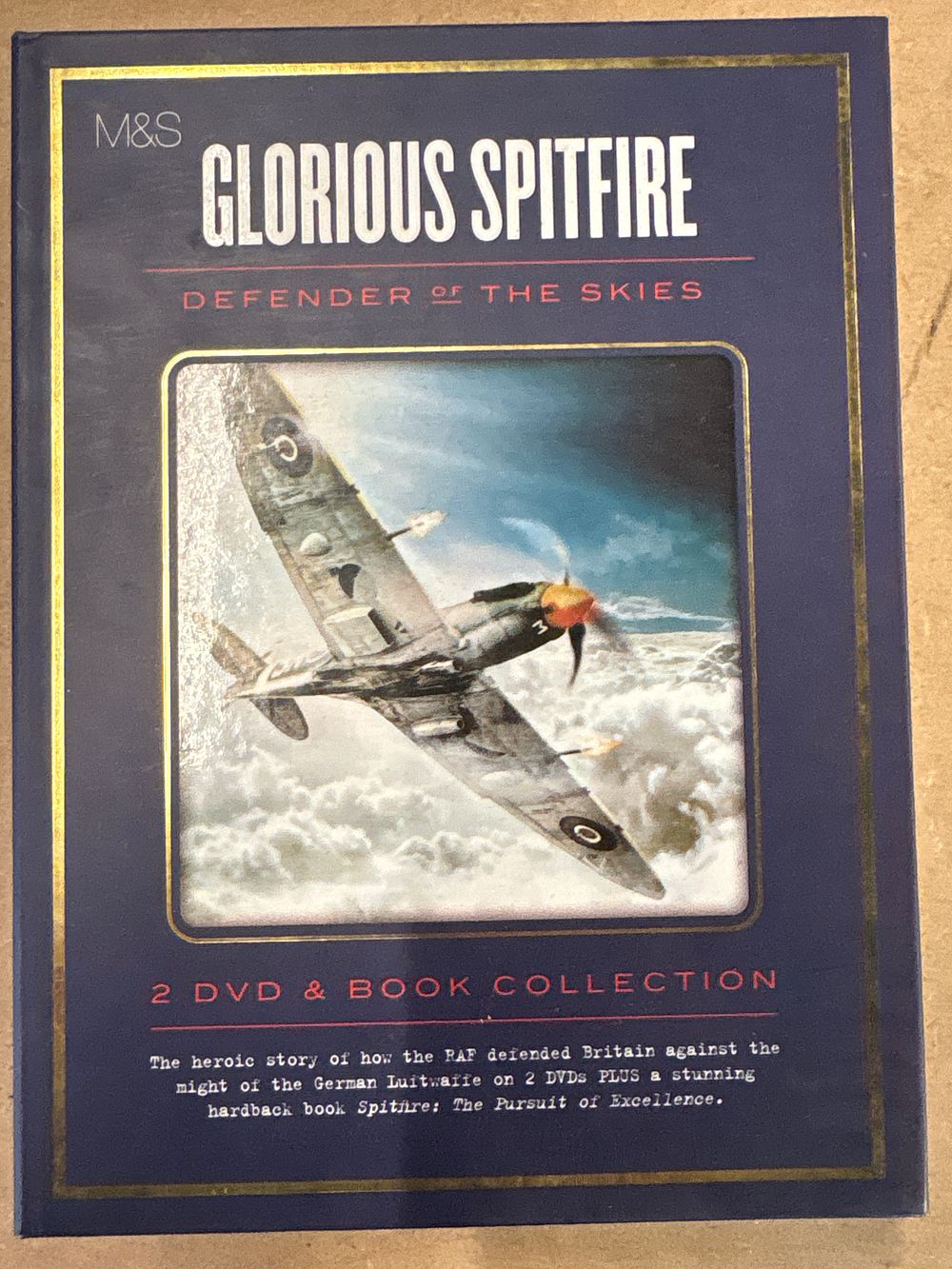 Lot 285: Two Marks and Spencer Glorious Spitfire Defender of the Skies Media Items