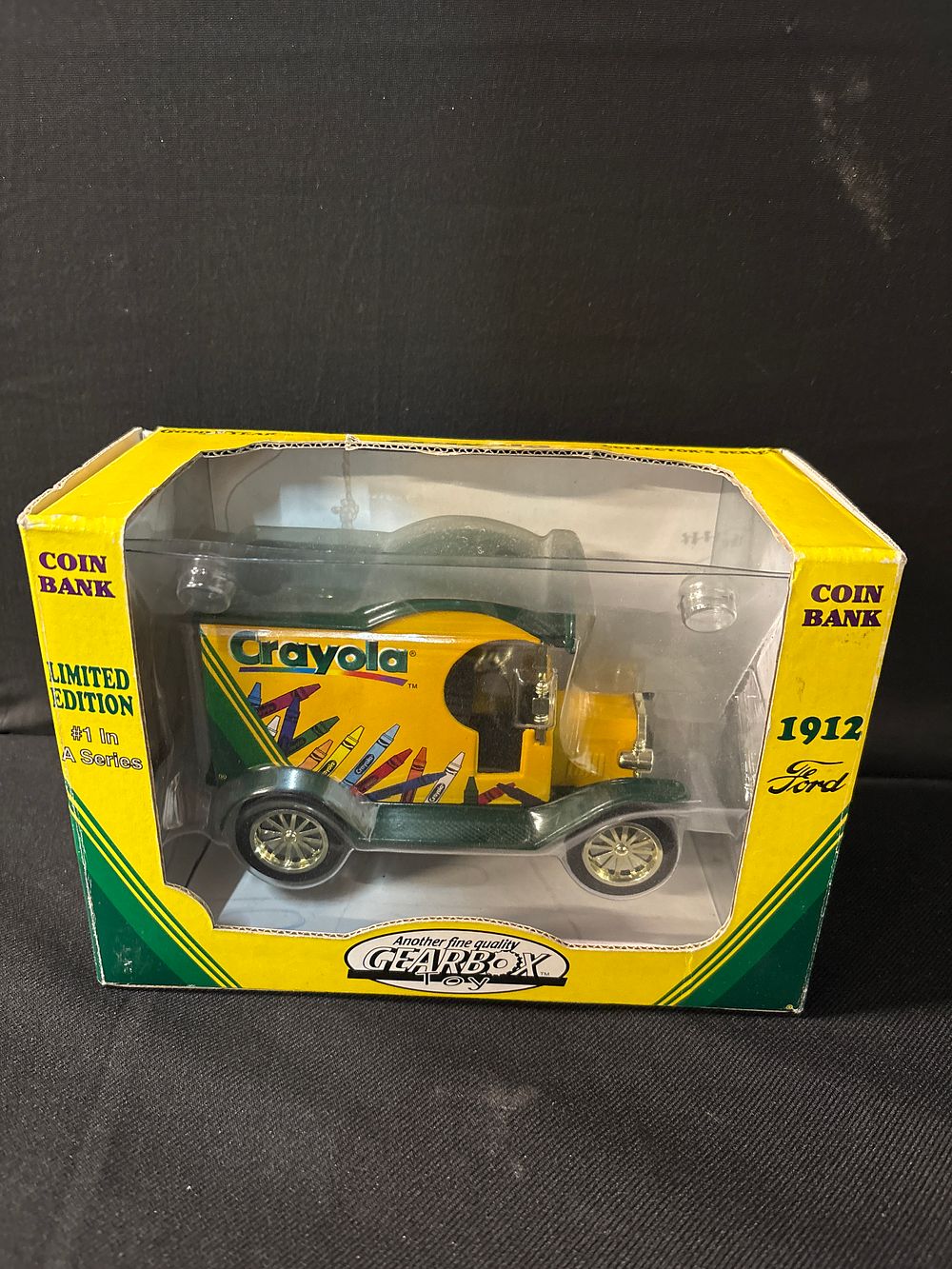 Lot 307: Gearbox Crayola 1912 Ford Delivery Car Limited Edition Coin Bank, c.1998