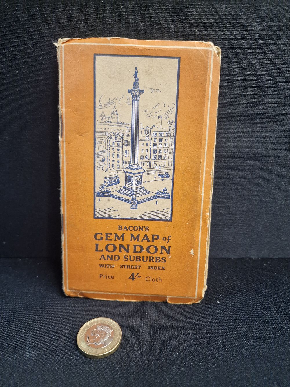 Lot 352: Bacon, G.W. Bacon's Gem Map of London and Suburbs with Street Index. G.W. Bacon & Co., Ltd., c. 1945.