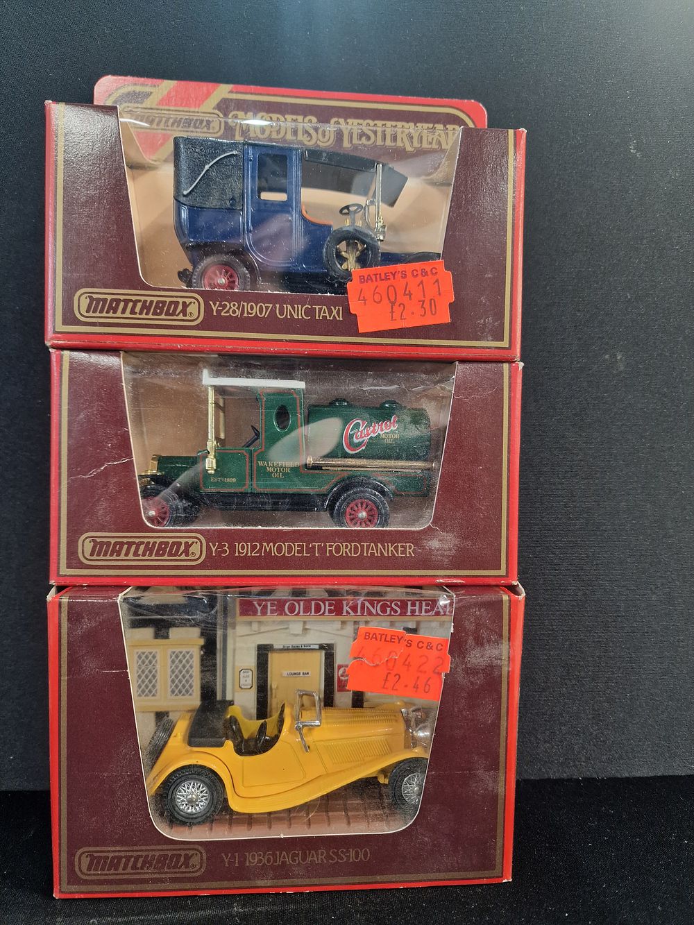 Lot 357: Matchbox Models of Yesteryear Scale Vehicles, Late 20th Century.