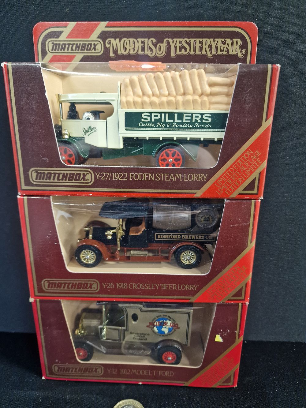 Lot 360: Matchbox Models of Yesteryear Die-Cast Vehicles, 1980s.