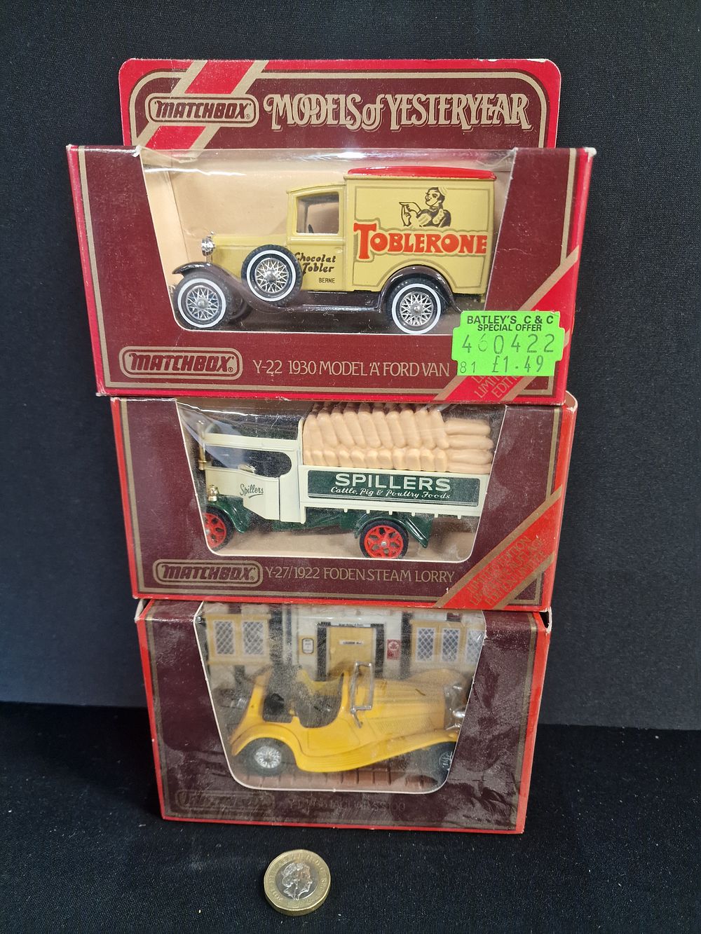 Lot 361: Matchbox Models of Yesteryear Die-Cast Vehicles, circa 1980s.