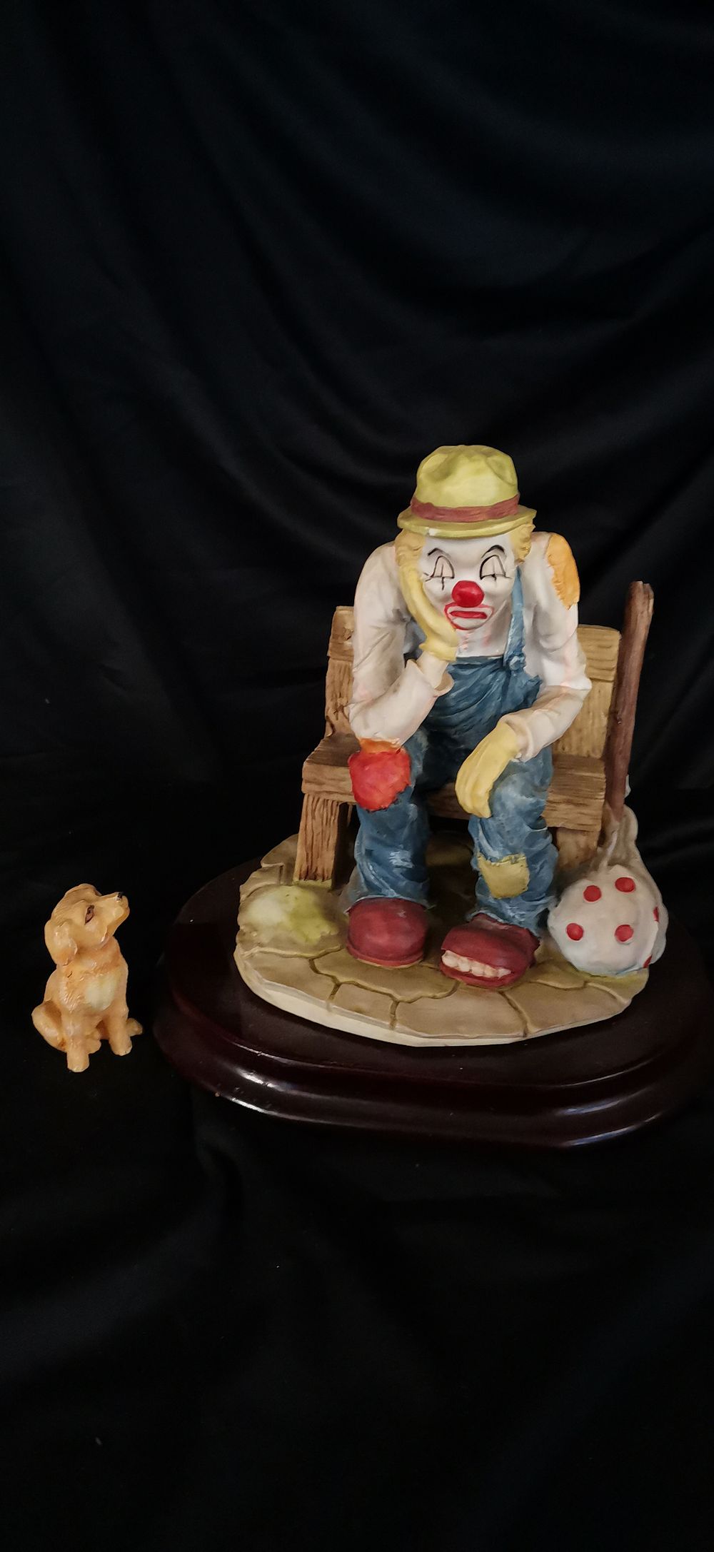 Lot 183: Emmett Kelly Jr. Porcelain Clown Figurine on Bench
