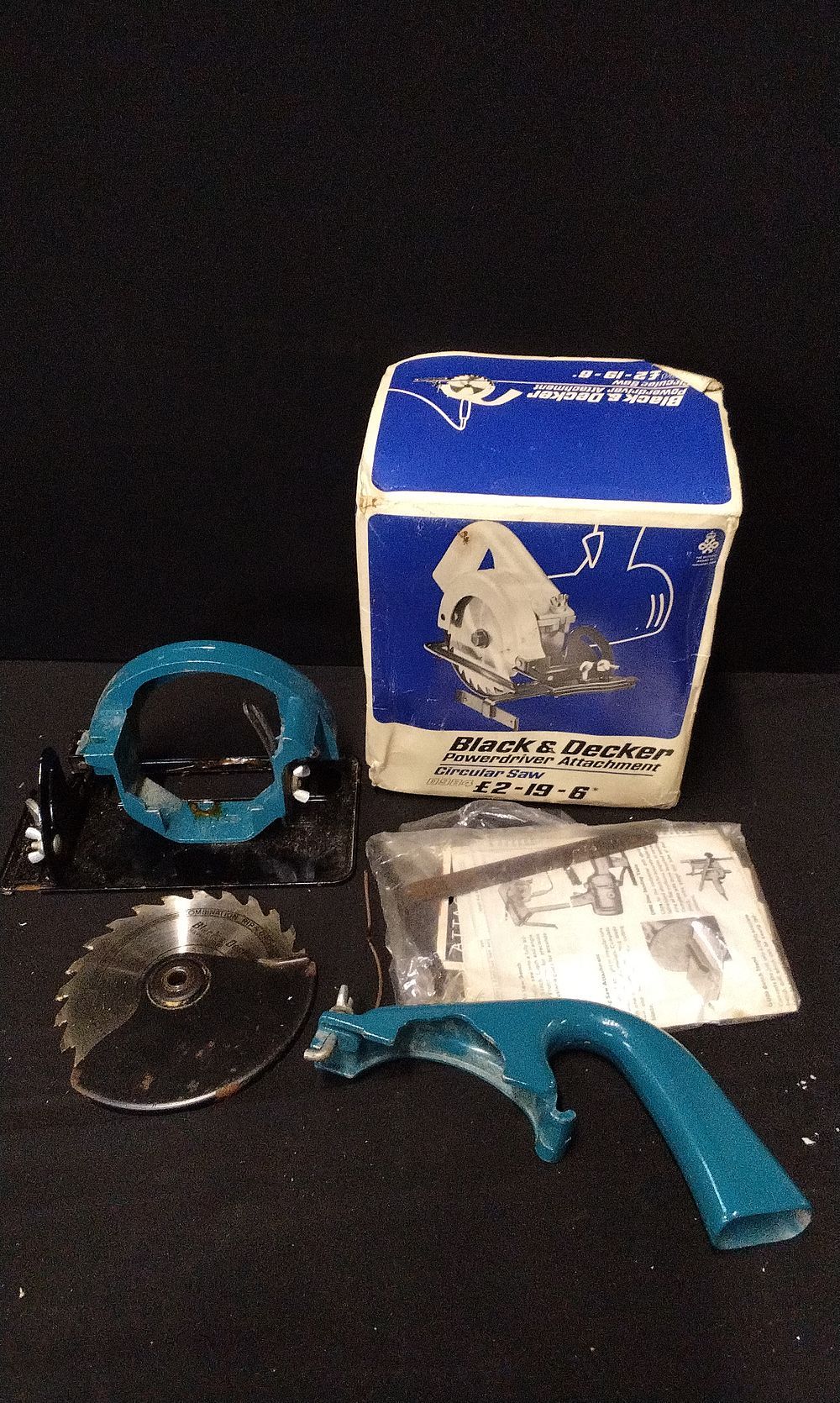 Lot 193: Vintage Black and Decker Powerdriver Attachment Circular Saw