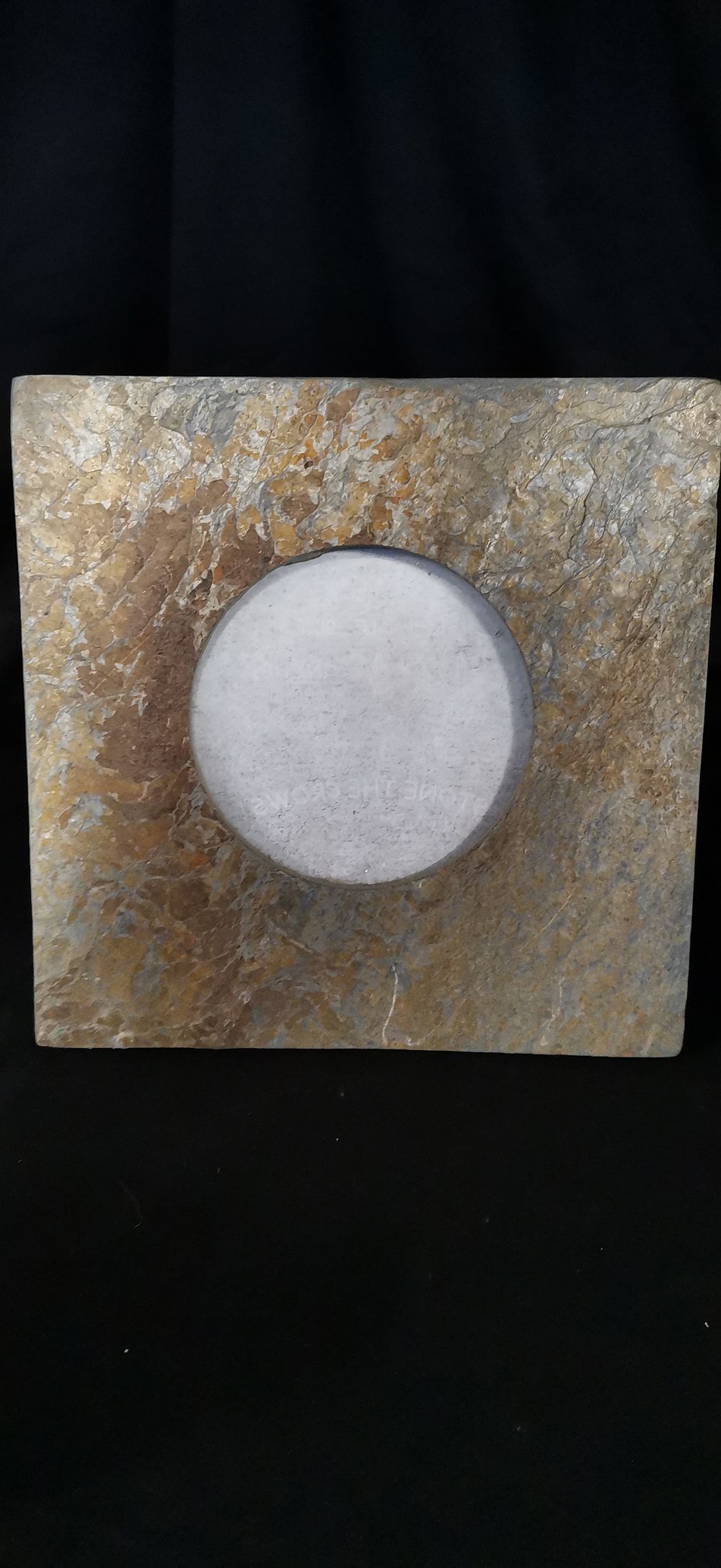 Lot 228: Stone The Crows Square Stone Textured Picture Frame