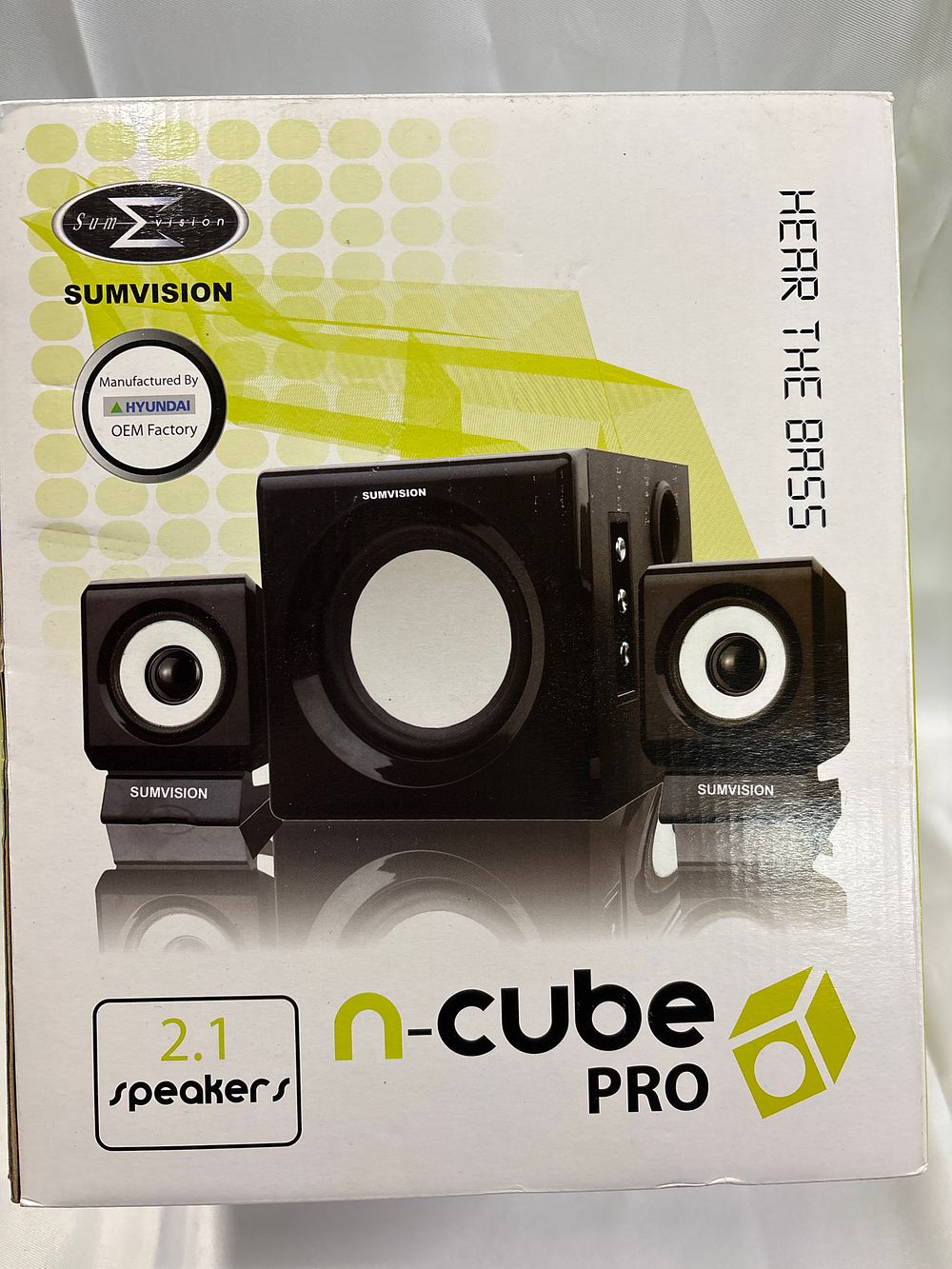 Lot 322: Sumvision n-cube PRO, N/A, 2.1 Stereo Speaker System 12W