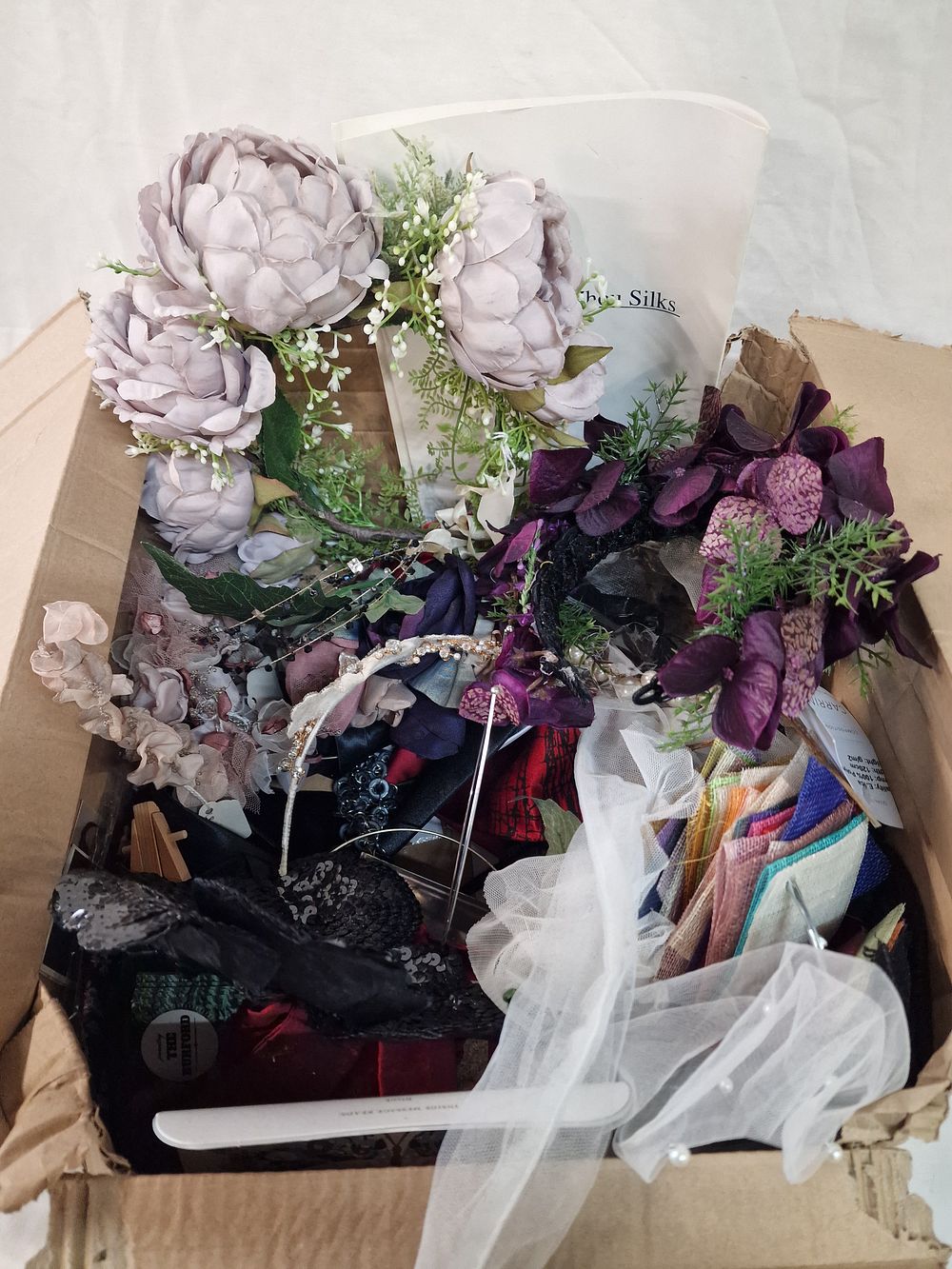 Lot 395: Decorative Item inc Head Dress Wedding etc