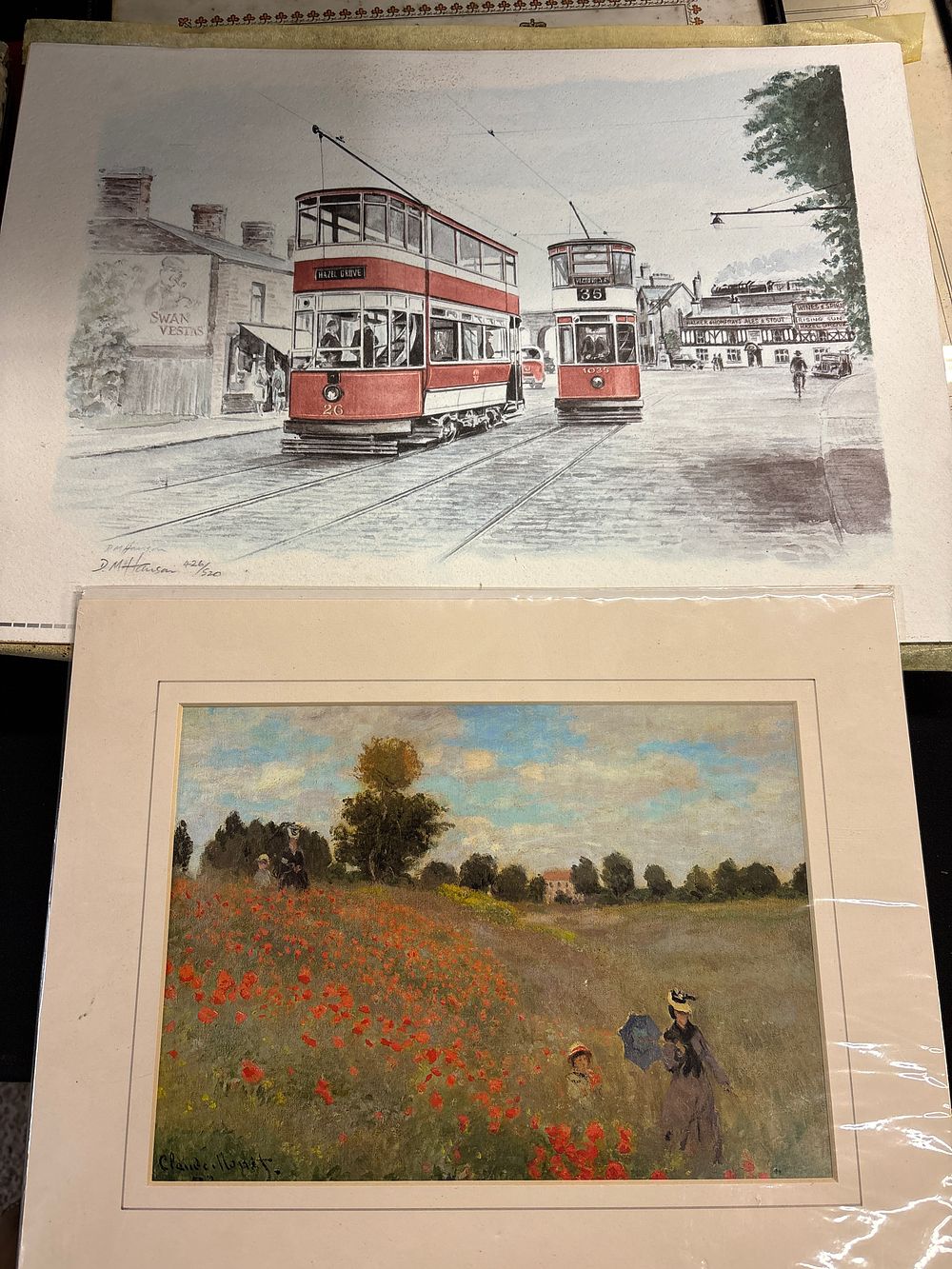 Lot 199: D.M. Hanson and Claude Monet, Two Colour Prints