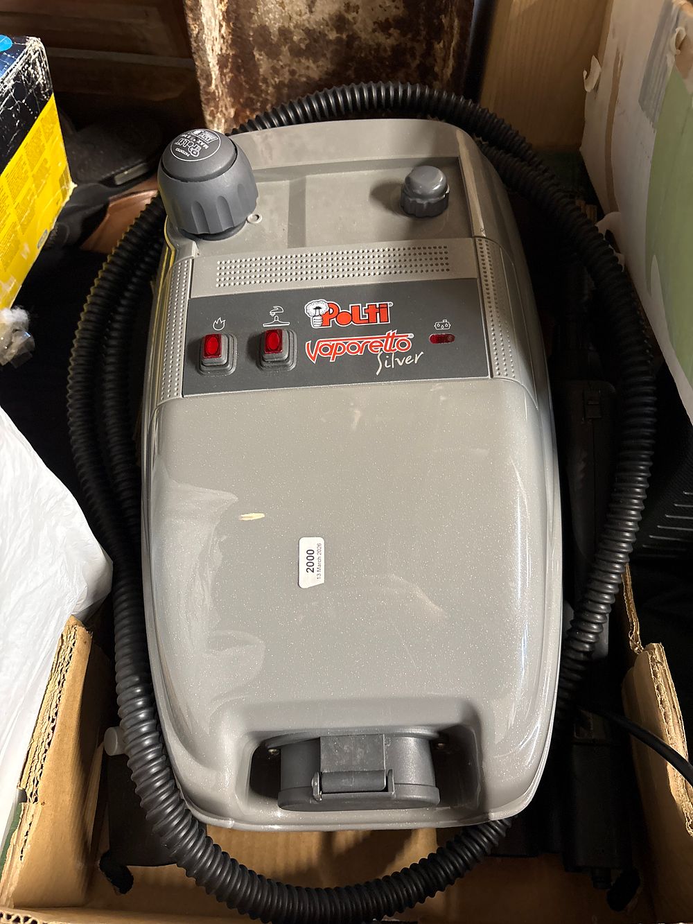 Lot 220: Polti Vaporetto Silver Steam Cleaner with Accessories