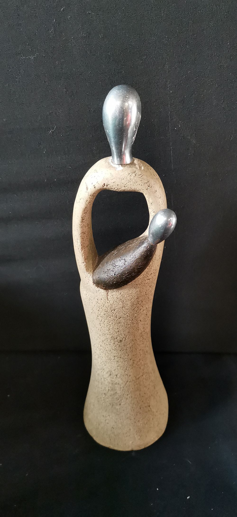 Lot 434: Modern Abstract Figural Parenthood Sculpture