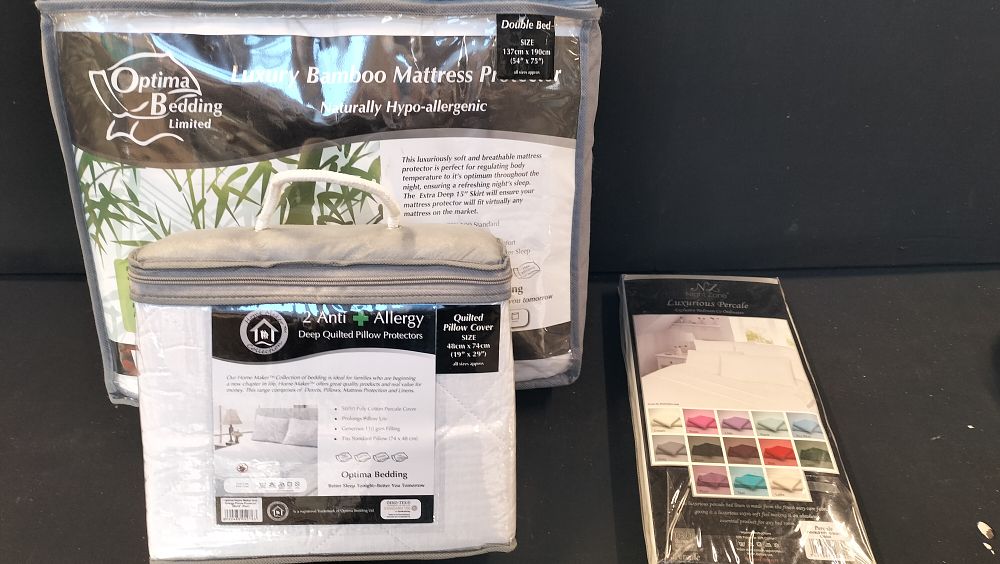 Lot 510: Three items of Optima Bedding and NZ Night Zone bedding