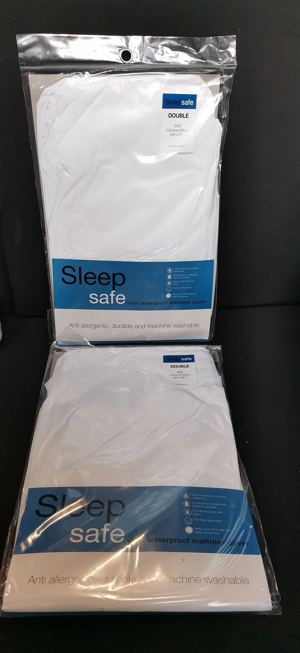 Lot 532: Multiple Sleep safe Double Vinyl Waterproof Mattress Covers
