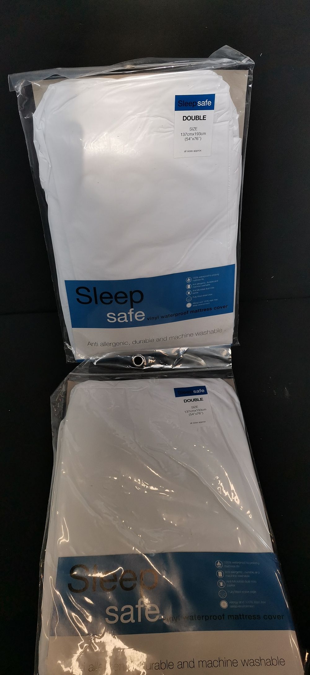 Lot 545: A Collection of Sleep Safe Double Vinyl Waterproof Mattress Covers
