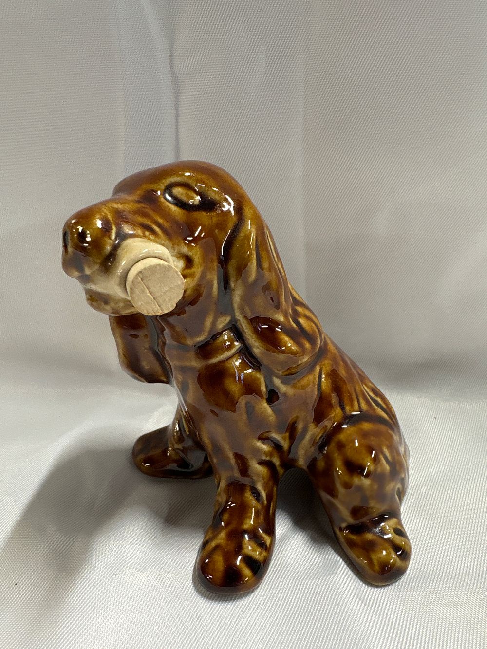 Lot 242: French Vallauris Cazanova Ceramic Dog-Form Flask