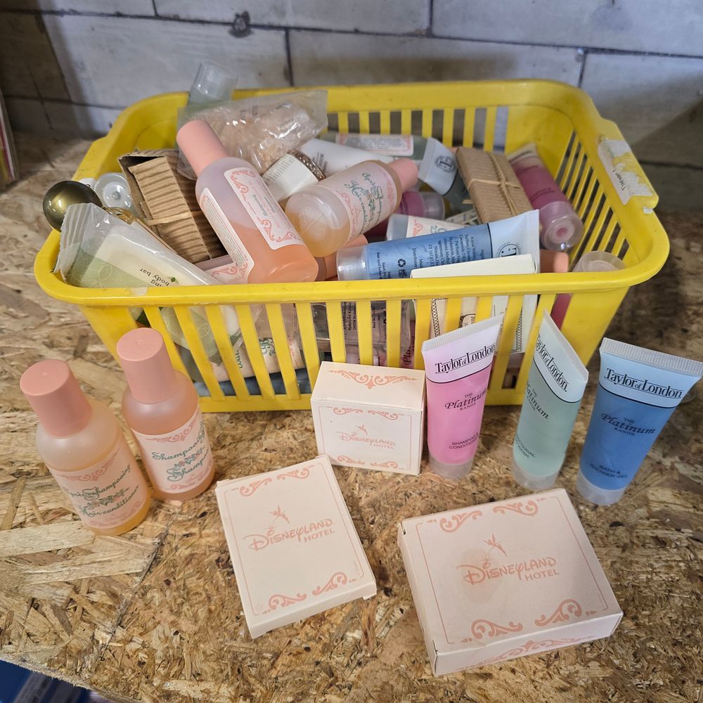 Lot 325: An Assortment of Hotel Toiletries including Taylor of London and Disneyland Hotel Examples