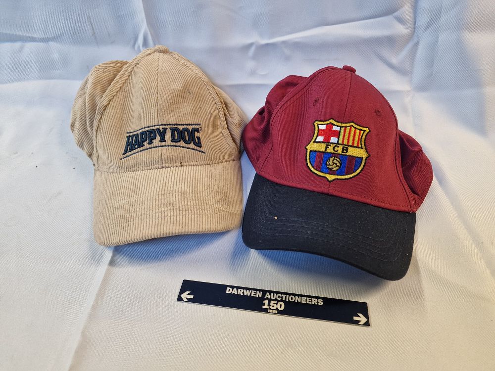 Lot 173: A Pair of Baseball Caps Including an FC Barcelona Club Cap