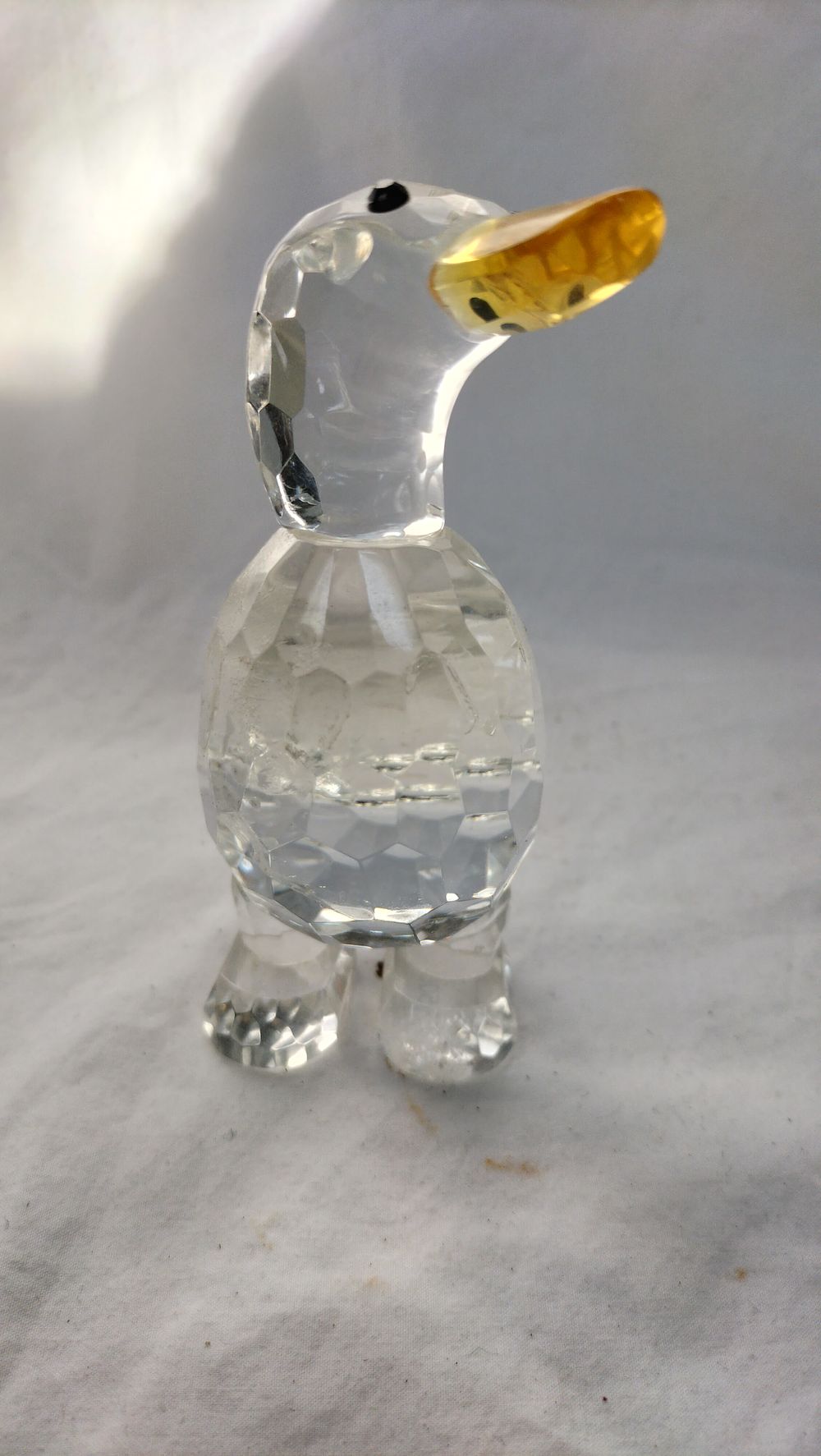 Lot 279: Swarovski Mini Standing Duck Glass Figurine