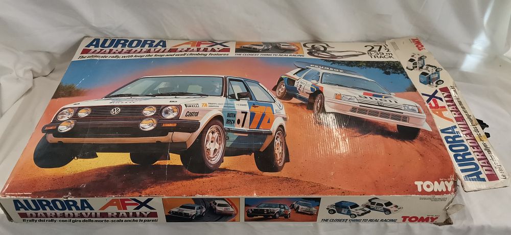 Lot 159: Aurora AFX Daredevil Rally Slot Car Racing Set by Tommy. Unchecked