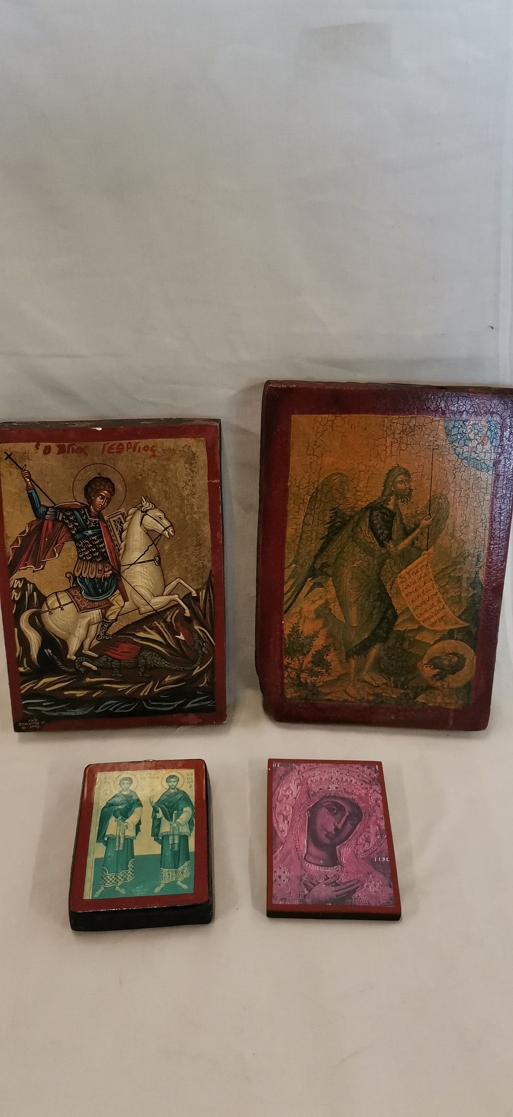 Lot 175: Monk Dometios of Mount Athos and a Collection of Greek Orthodox Icons