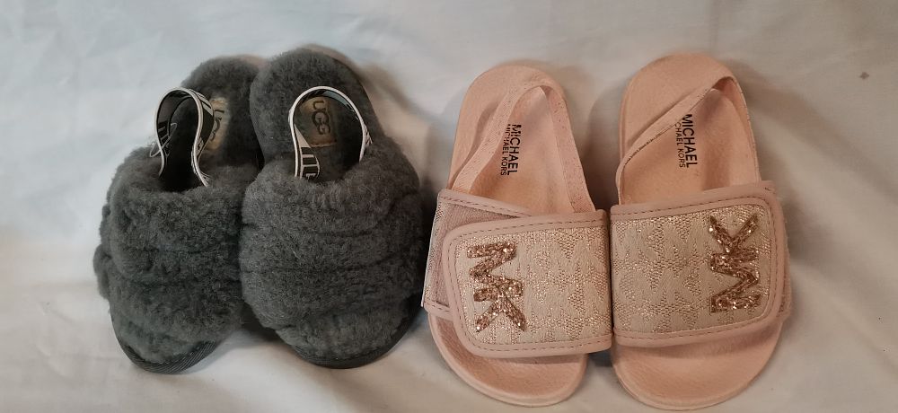 Lot 264: Two Pairs of Children's Sandals by Michael Kors and UGG