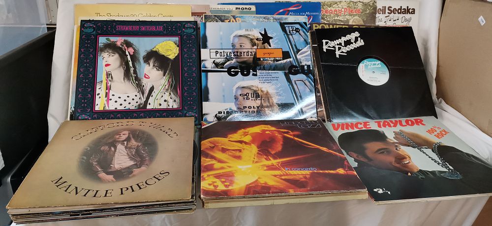 Lot 282: An Assortment of Vinyl LP Records and 12-inch Singles featuring Pop, Rock, and Electronic Artists. COLLECTION ONLY