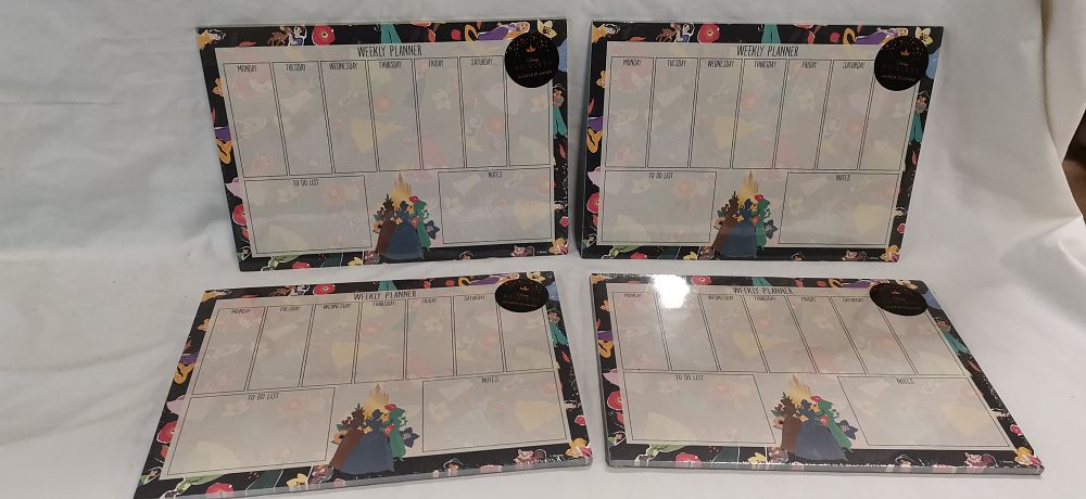 Lot 353: Four Disney Princess A4 Desk Planners Published by Pyramid International