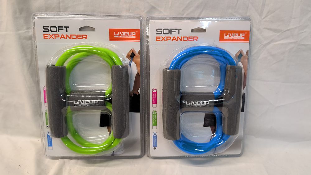 Lot 503: A Pair of Liveup Sports Soft Expander Figure-8 Resistance Bands
