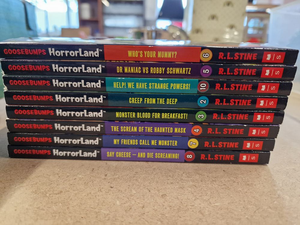 Lot 511: Stine, R.L. A Collection of Goosebumps HorrorLand Volumes. Scholastic, 2008-2010.