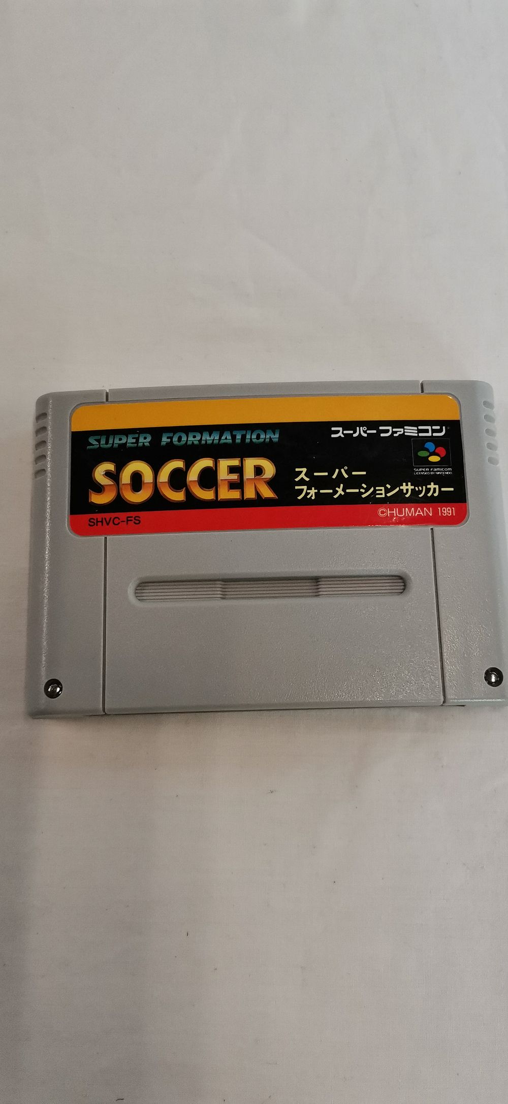 Lot 559: Super Formation Soccer Video Game Cartridge for Nintendo Super Famicom