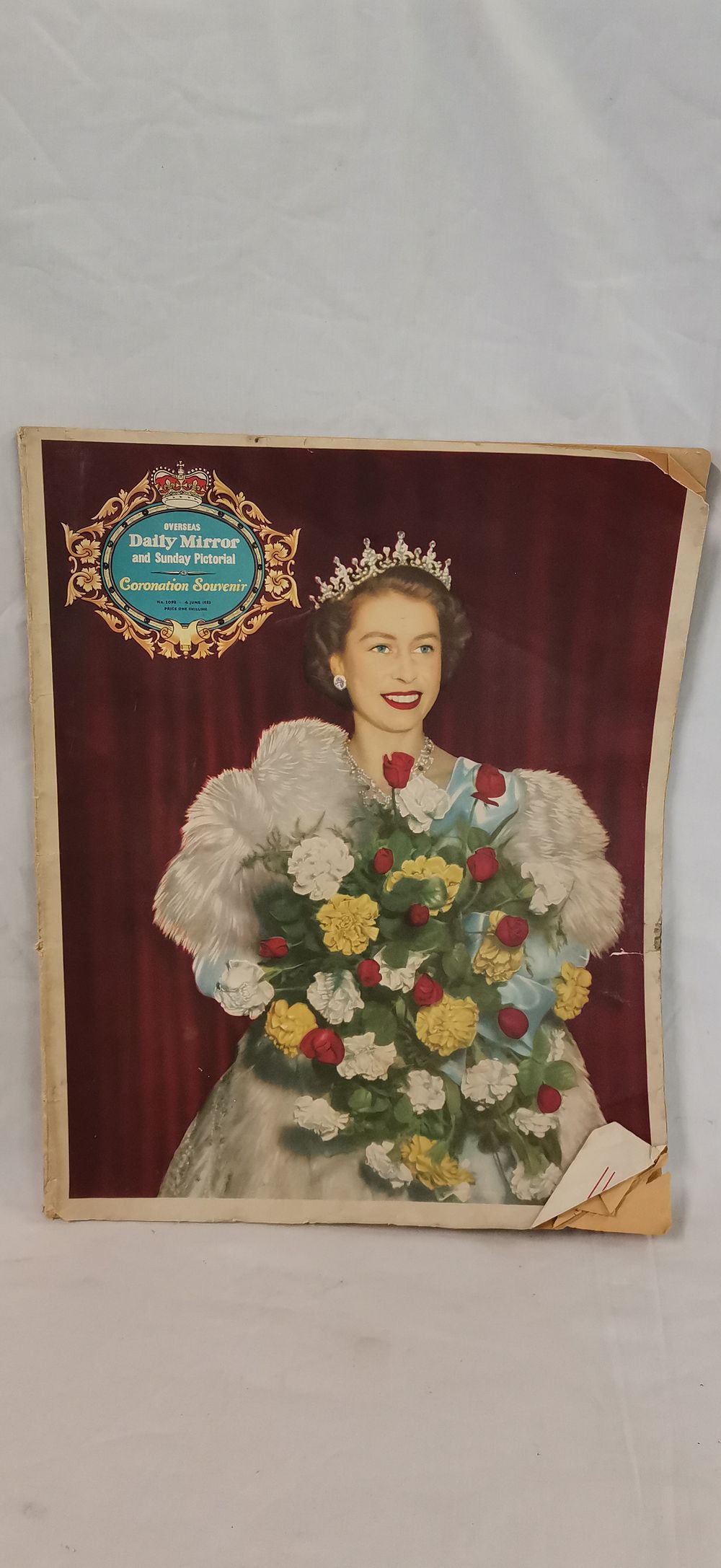 Lot 635: Overseas Daily Mirror and Sunday Pictorial Coronation Souvenir June 4 1953
