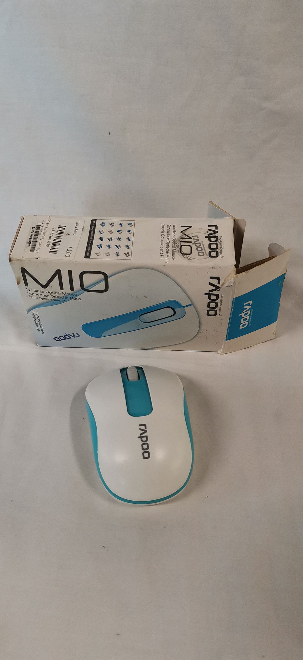 Lot 655: Rapoo M10 Plus 2.4GHz Wireless Optical Mouse