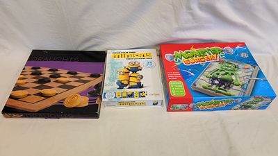 Three Children's Games and Activities Including Monster Surgery and Centum Minions Model Book. Th 