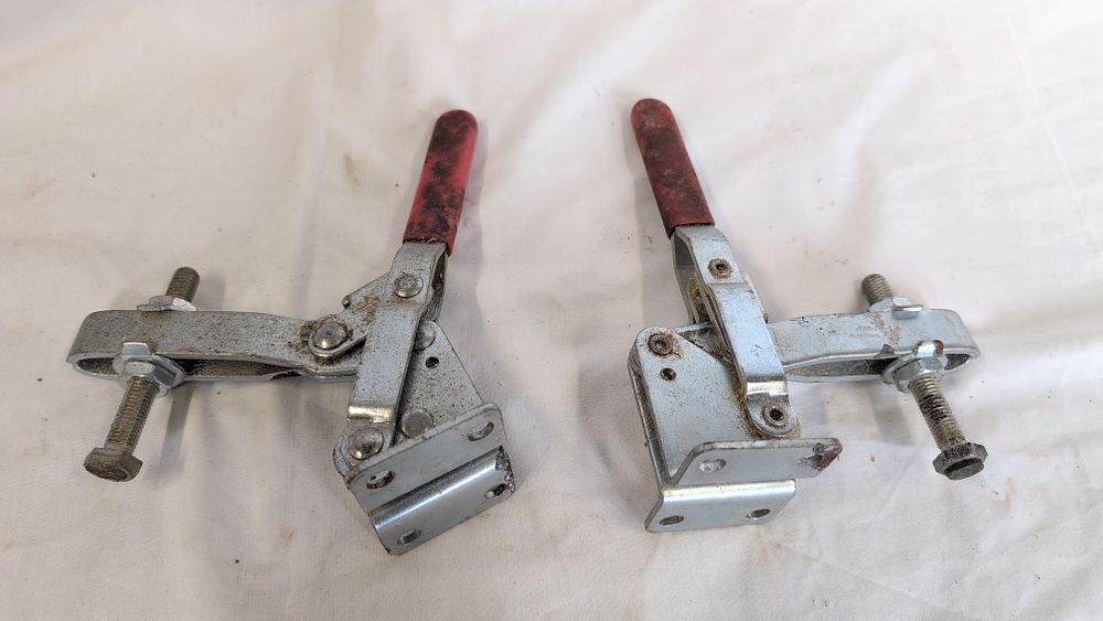 Lot 328: A Pair of De-Sta-Co 207-U Vertical Handle Toggle Clamps