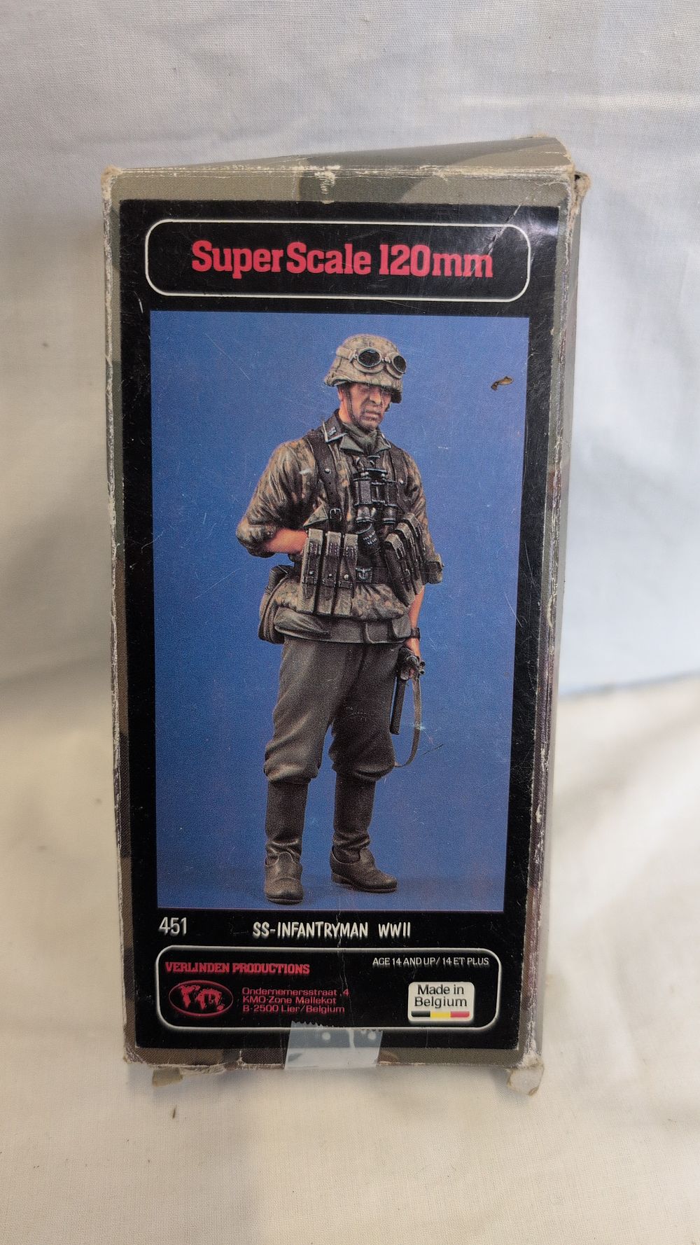 Lot 348: Verlinden Productions 120mm Scale SS Infantryman WWII Resin Model Kit Number 451