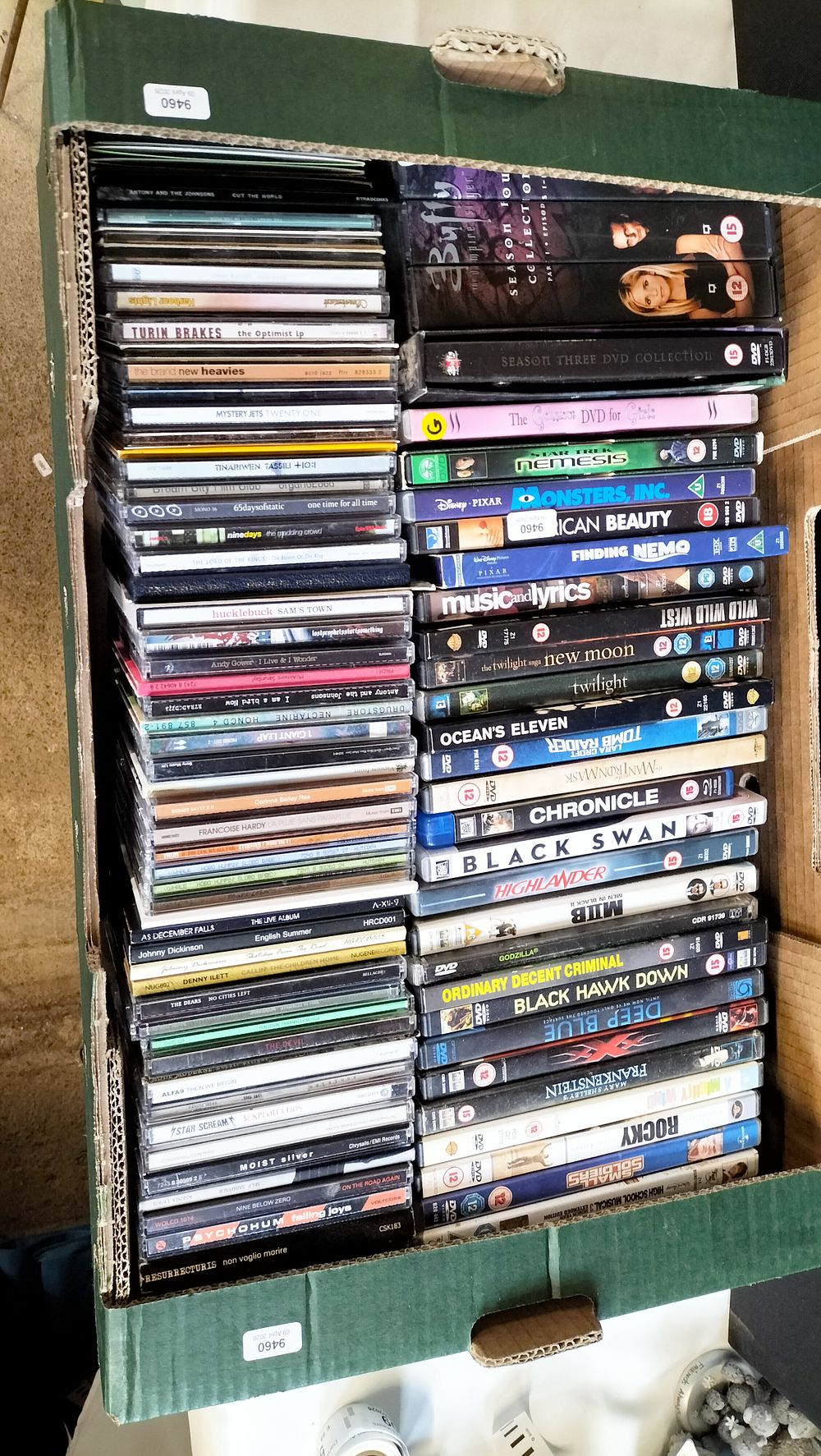 Lot 508: An Assortment of DVDs, a Blu-ray, and CD Albums
