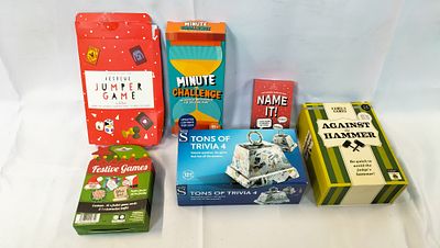A Collection of Assorted Family Party and Trivia Games including WHSmith and Marks and Spencer 