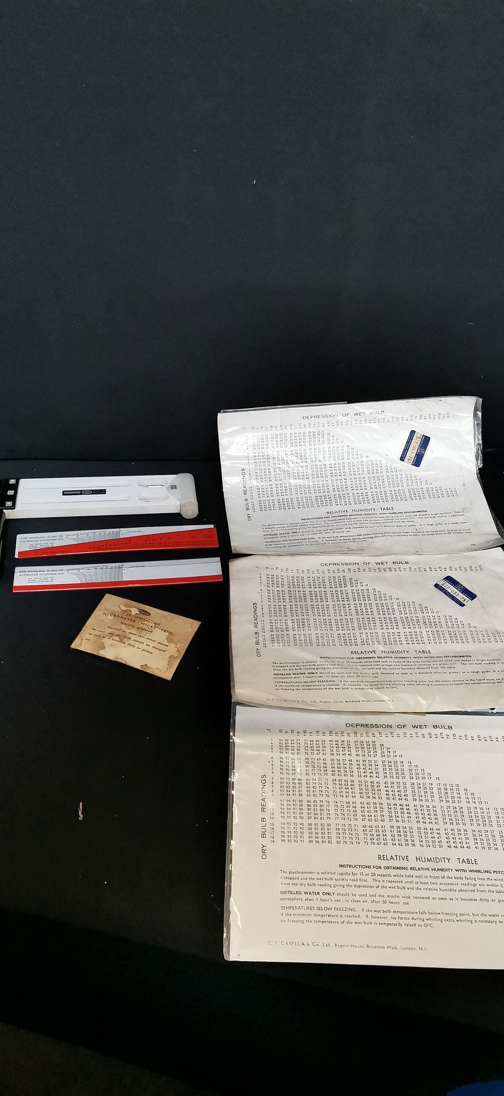 Lot 706: A Collection of Casella London Whirling Hygrometer Equipment