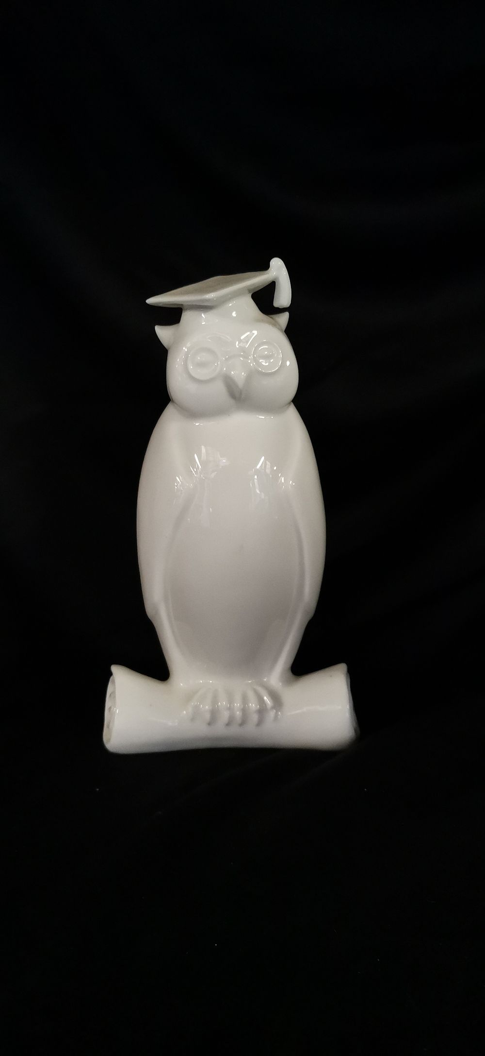 Lot 908: Coalport Moments Graduation Owl Bone China Figurine