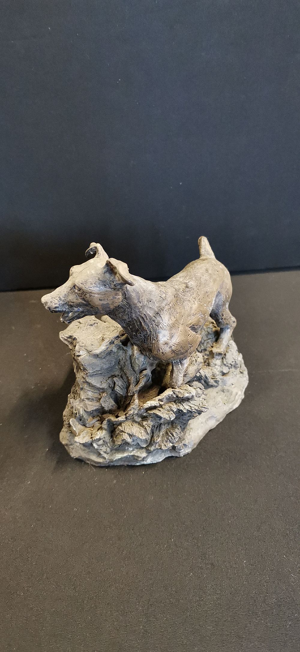 Lot 390: CE Studio Gallery,  Composite Terrier on a Rocky Base,