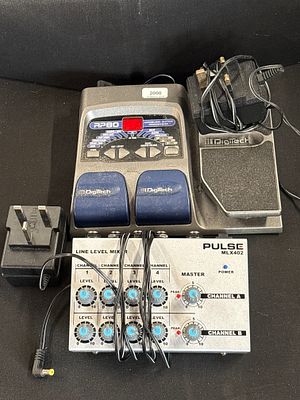Two Pieces of Electronic Music Equipment comprising a DigiTech RP80 Modelling Guitar Processor 