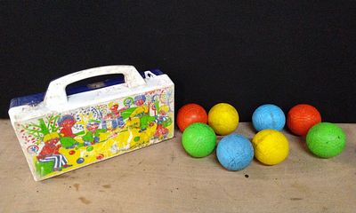 Vintage Children's Plastic Bocce balls,