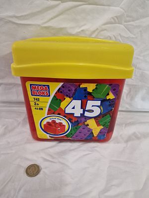 Mega Bloks 742 Mini Bulk Tub Construction Set. A Mega Bloks construction toy set, identified as 